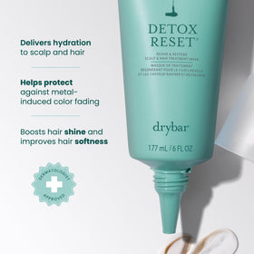 Drybar texture close-up of cream mask, lightweight formula for quick absorption