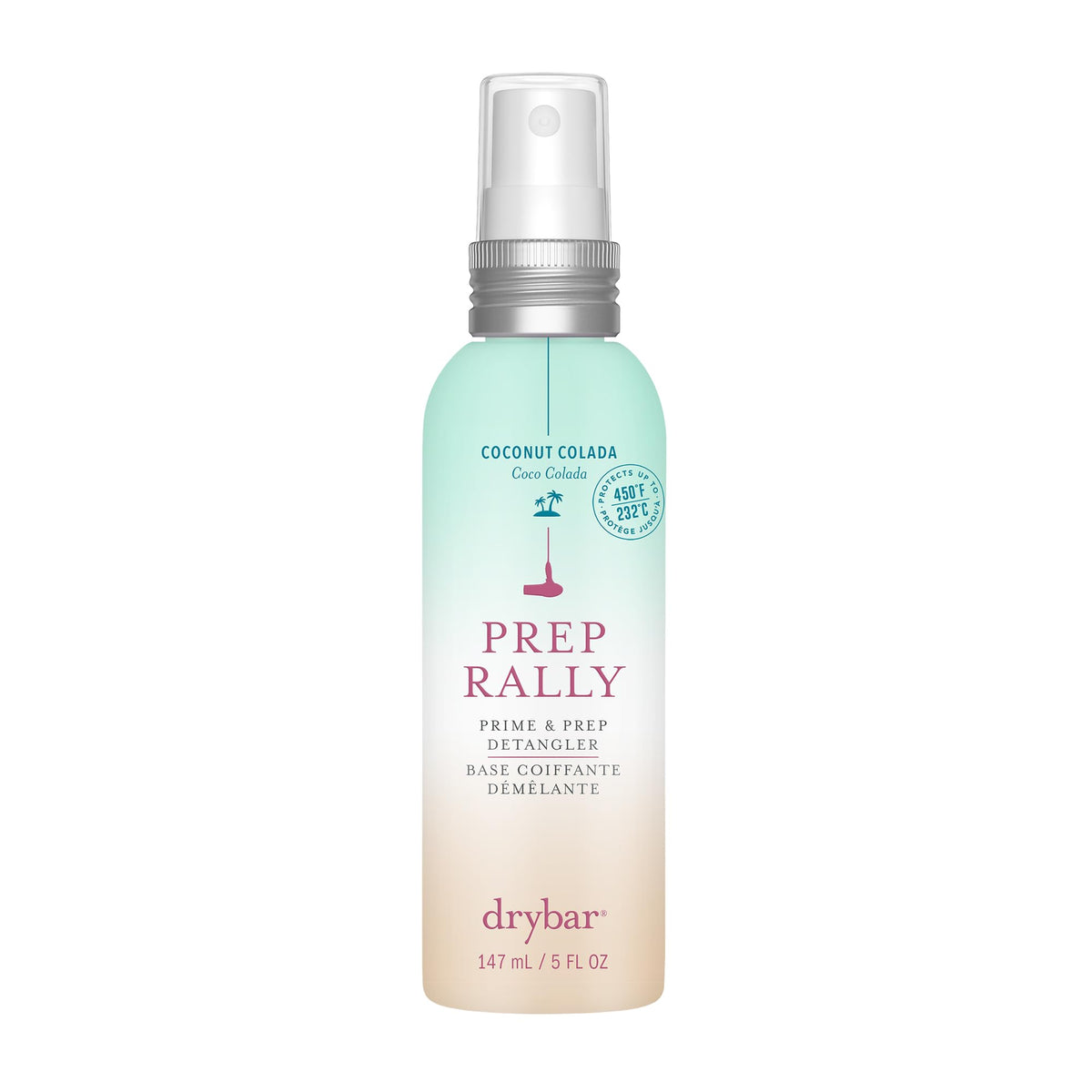 Drybar front packaging showing full-size bottle and branding benefit ready-to-use