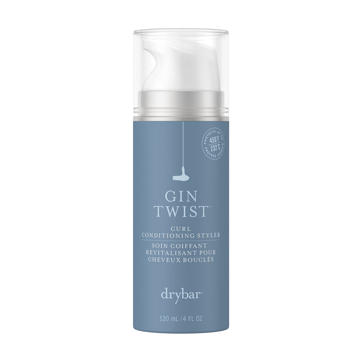 drybar front packaging showing Gin Twist cream and brand for clear product view