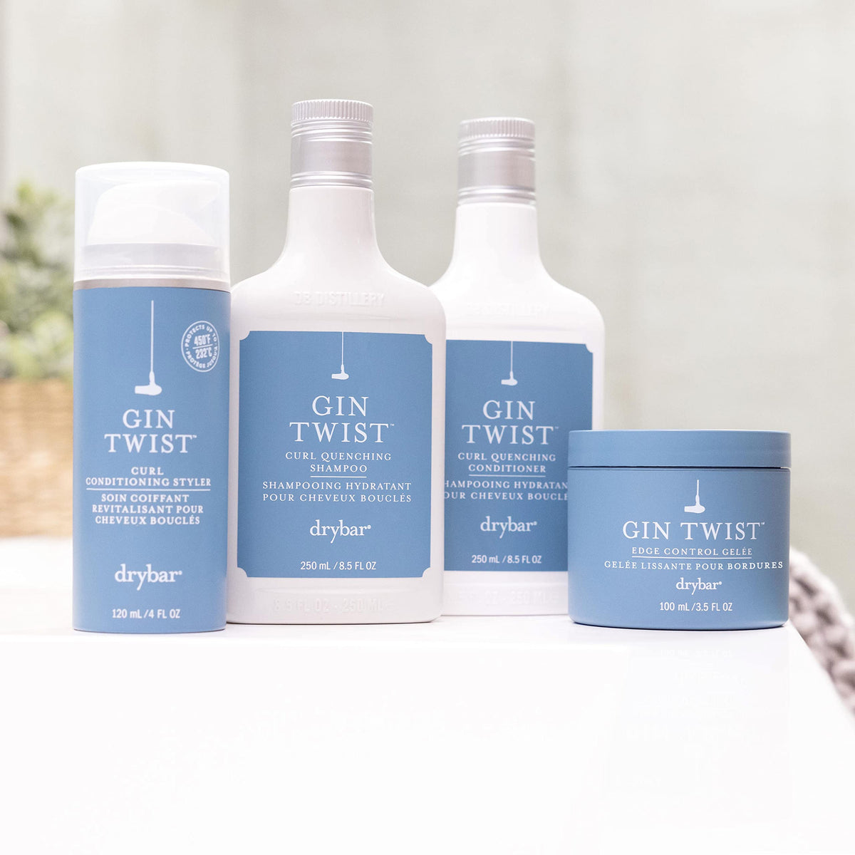 drybar product in hand ready to apply demonstrating easy distribution and control