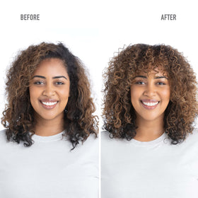 drybar bottle of coconut oil ingredient representing moisturization and softness