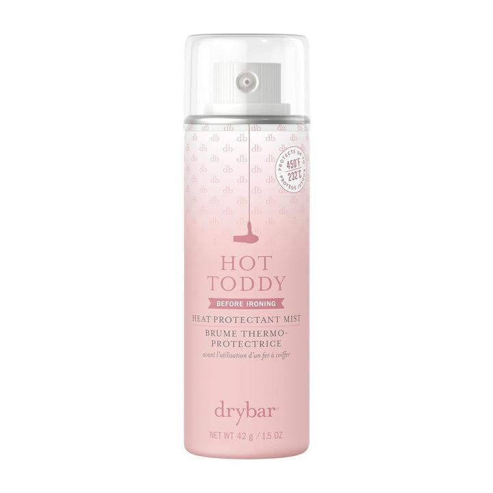 Drybar Hot Toddy front packaging showing product benefits and size