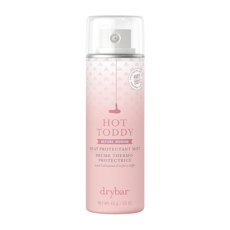 Drybar Hot Toddy front packaging showing product benefits and size