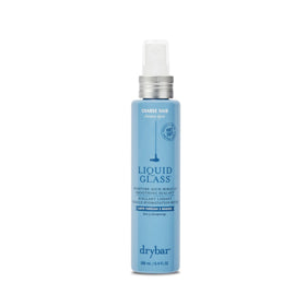 Drybar Liquid Glass front packaging showing product benefit and shine