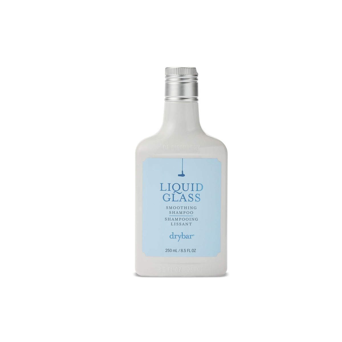 Drybar Liquid Glass front packaging showing sleek bottle and branding for salon shine