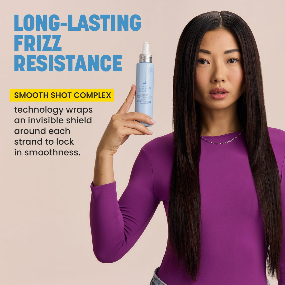 Drybar in-styling routine with blow dryer showing heat protection benefit