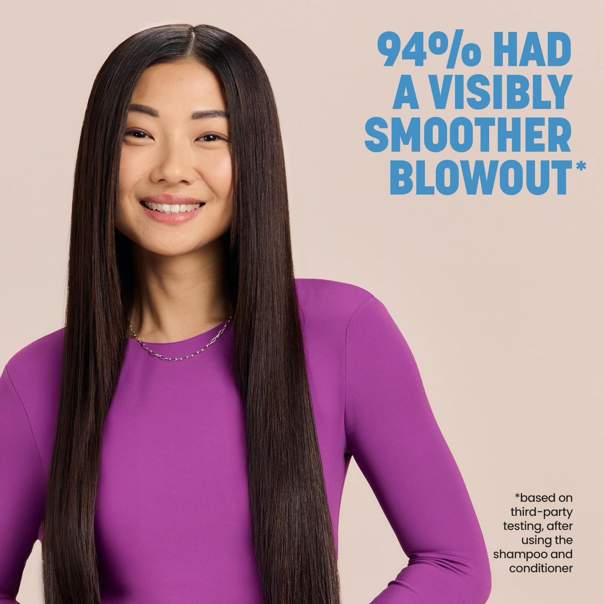 Drybar Liquid Glass in-shower application demonstrating cleansing and frizz reduction
