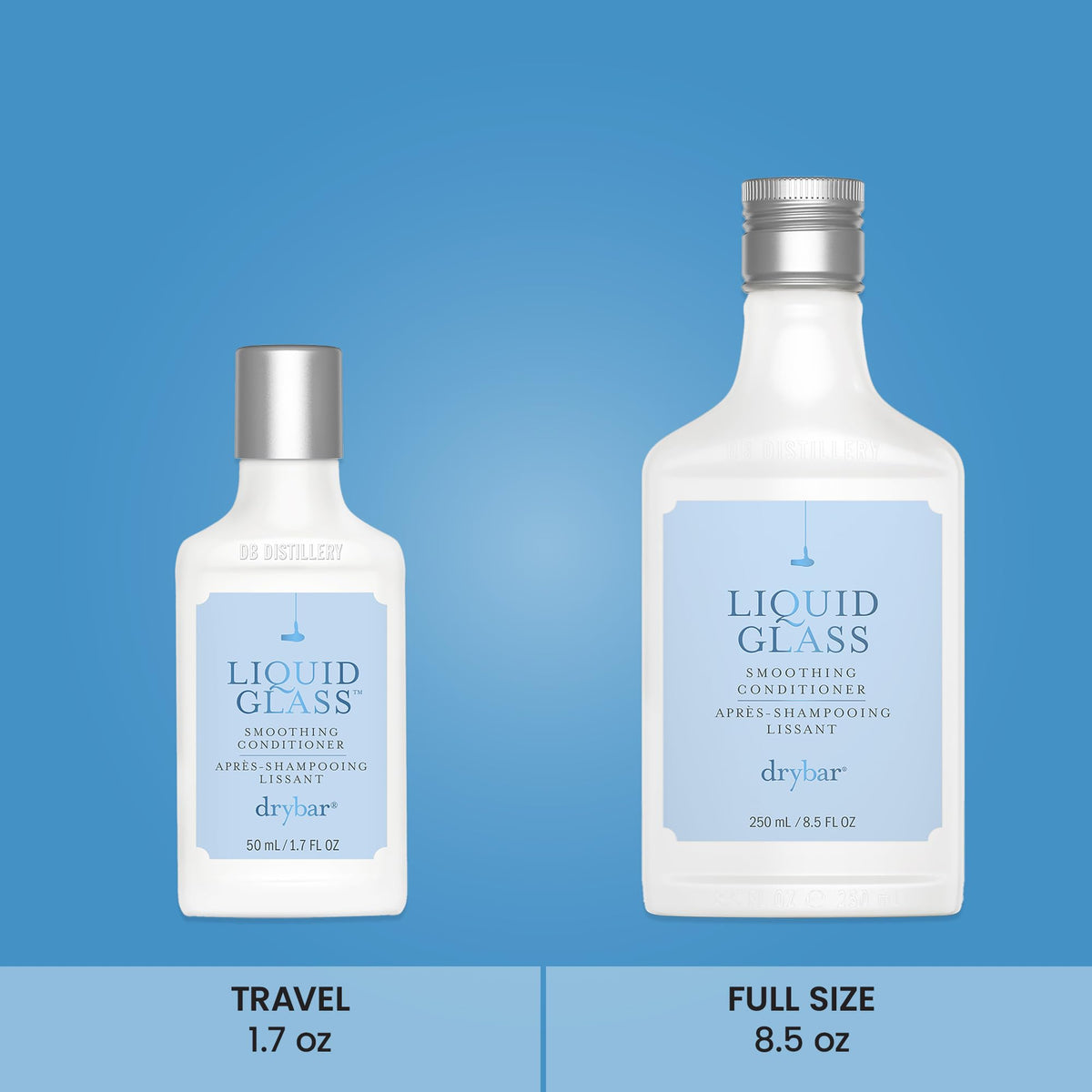 Drybar bottle staged on bathroom shelf for salon-style at-home routine