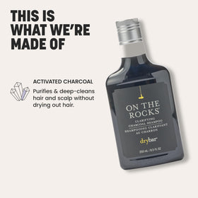 Drybar shampoo being poured into hand to demonstrate gentle consistency benefit