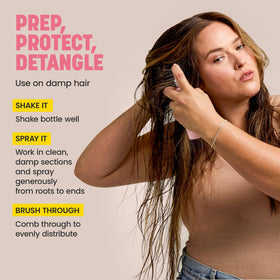Drybar Prep Rally staged on bathroom shelf for everyday styling routine