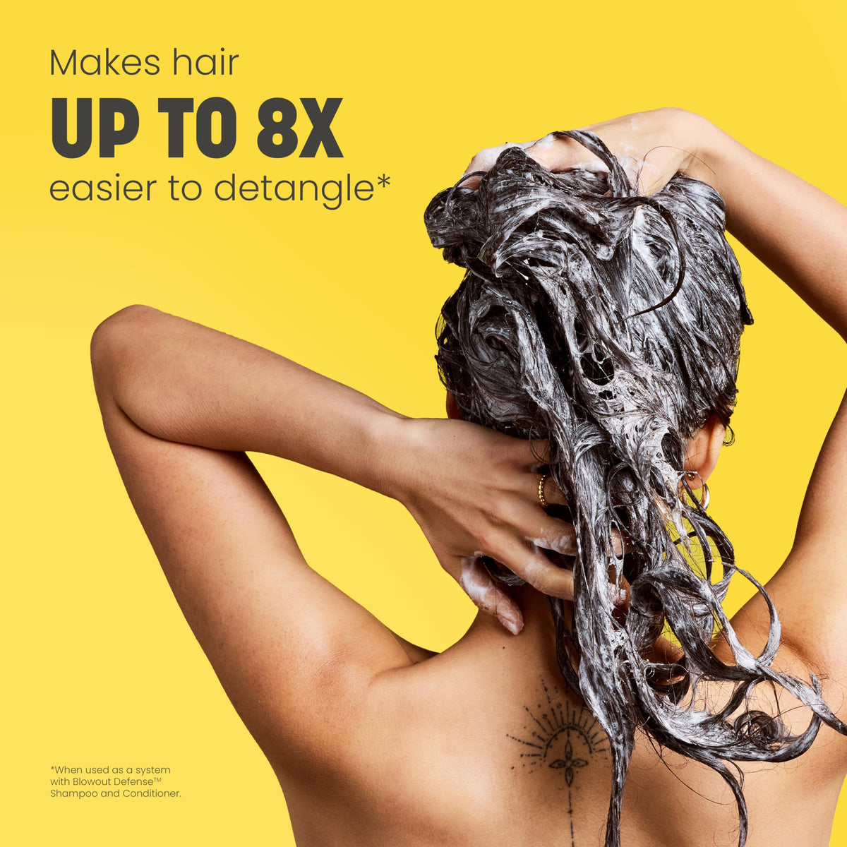 Drybar shampoo paired with conditioner, depicts a complete Blowout Defense system