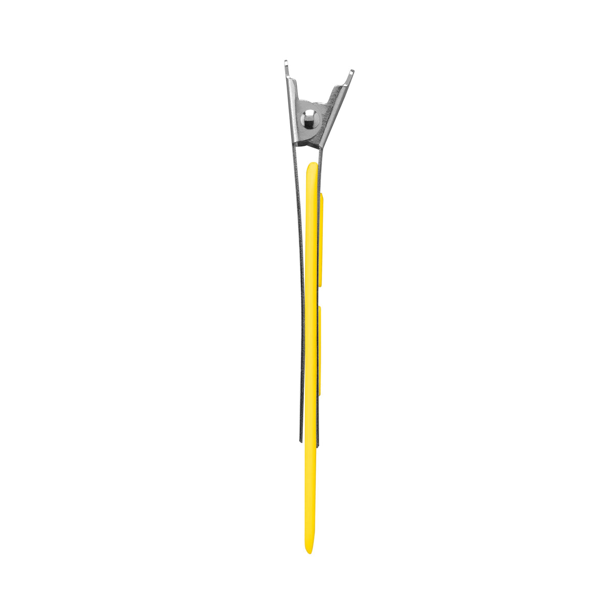 Drybar Tiny Tamers size comparison in hand showing compact clip for travel ease