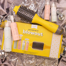 Drybar Triple Sec and Final Call travel sprays together to finish and tame frizz