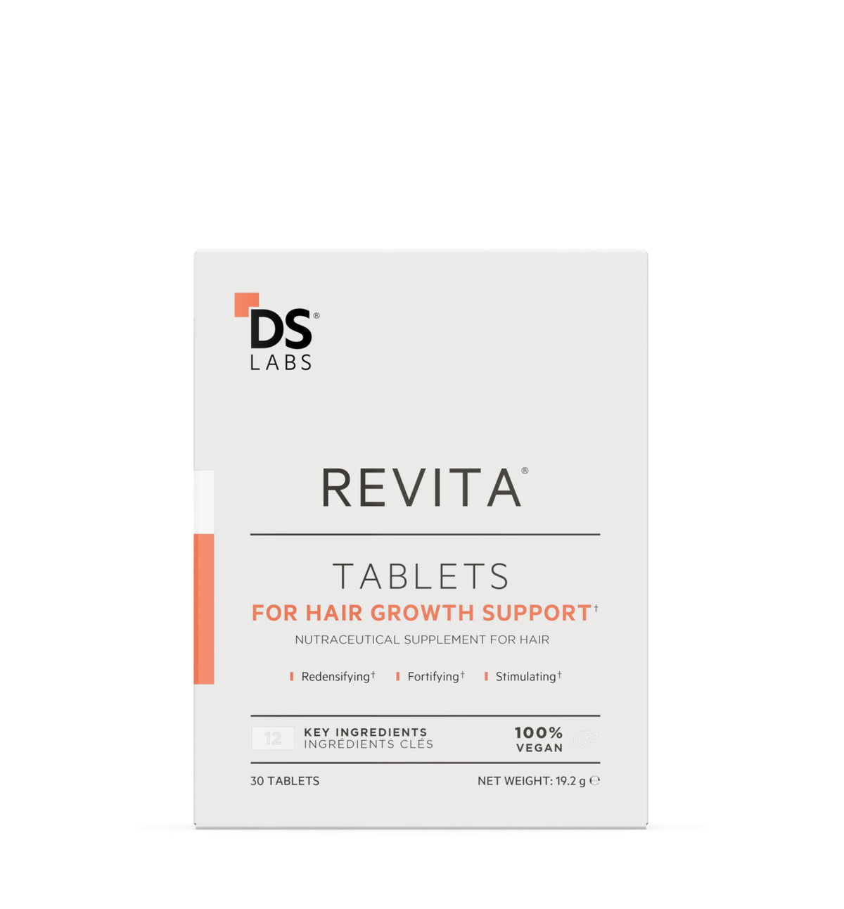 DS Laboratories front packaging showing product and benefits