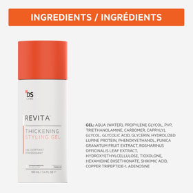 DS Laboratories gel used in styling routine for natural voluminous hair