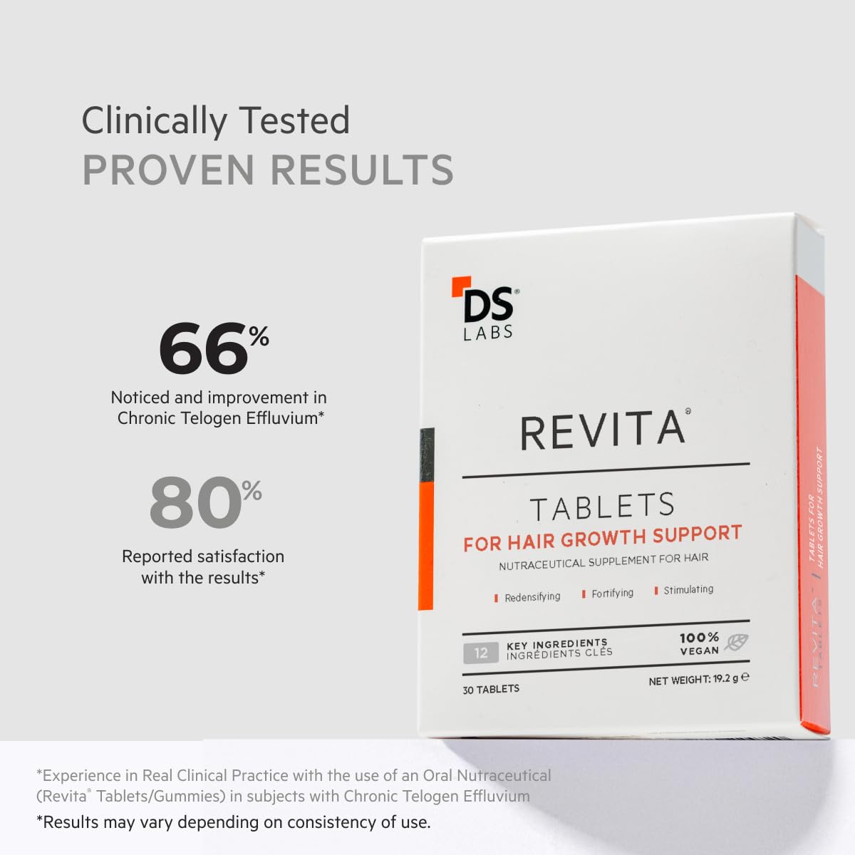 DS Laboratories supplement facts label showing key nutrients