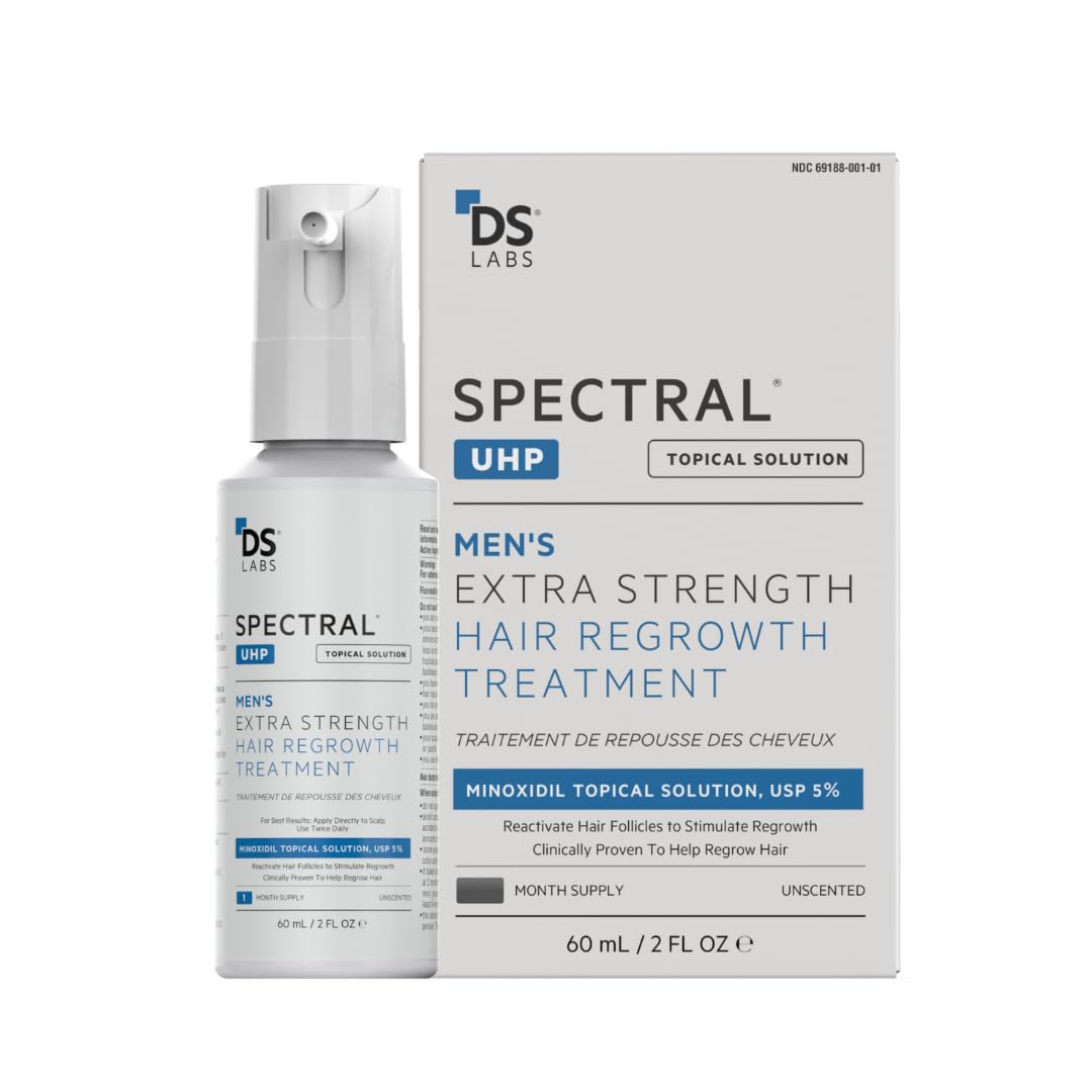 DS Laboratories front bottle view showing product and easy use benefit