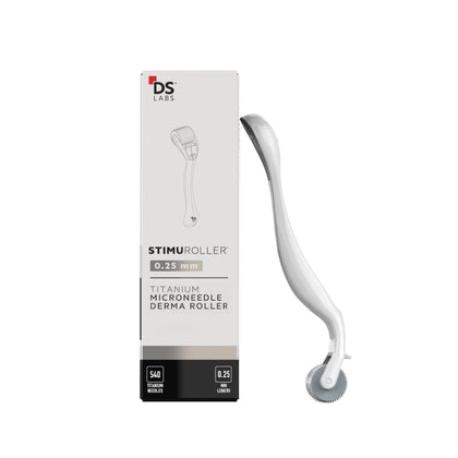 DS Laboratories StimuROLLER front view showing compact handle and roller for easy use
