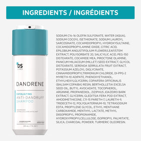 DS Laboratories before and after scalp comparison showing reduced flakes