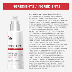 DS Laboratories back label with ingredients list for transparent formulation information