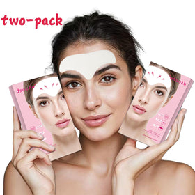 dsoeho patch applied on forehead demonstrating targeted smoothing