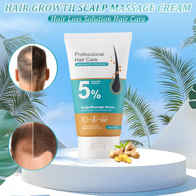 dssuoa applying cream to scalp while massaging for circulation benefit