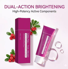 DTMIEAXN applying cream to face and hand to show multi-area use and hydration