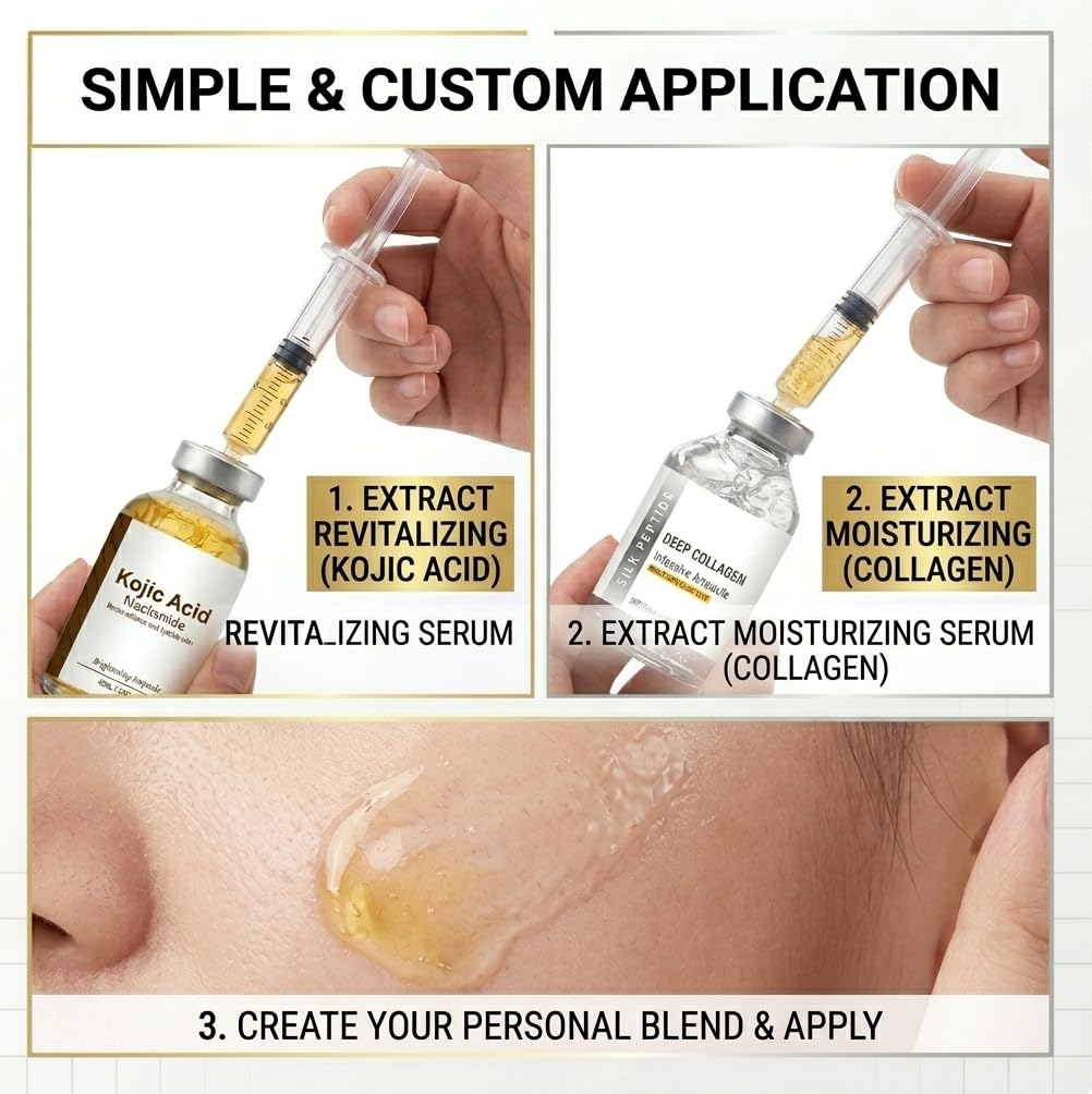 DTMIEAXN ampoule held in hand for scale illustrating travel-friendly size