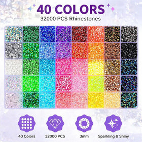 DUARIHA 40-color array closeup highlighting color variety benefit