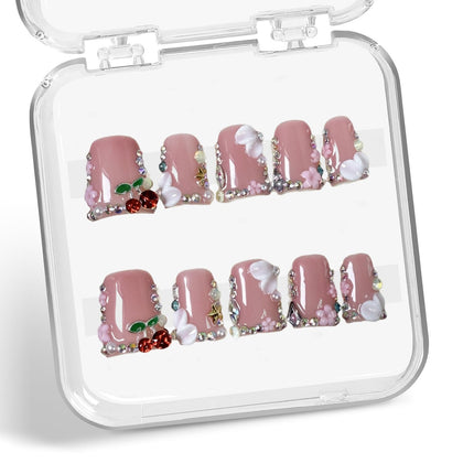 Generic Duck front packaging showing full-cover press on nails, easy salon results