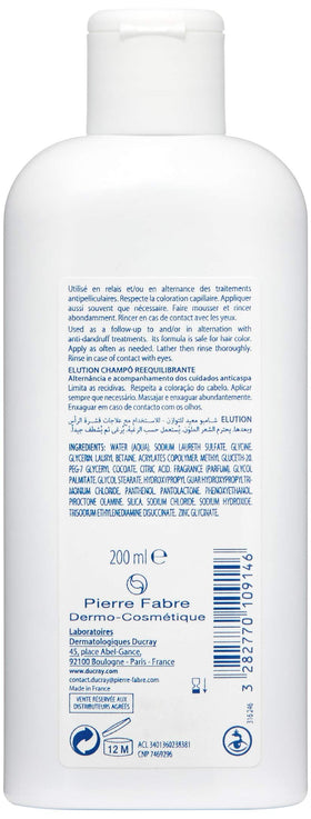 Ducray Elution cap detail highlighting easy dispensing and convenience