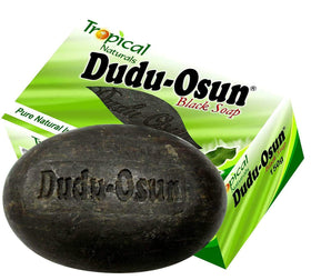 Dudu-Osun bar close-up texture highlighting natural grain and color