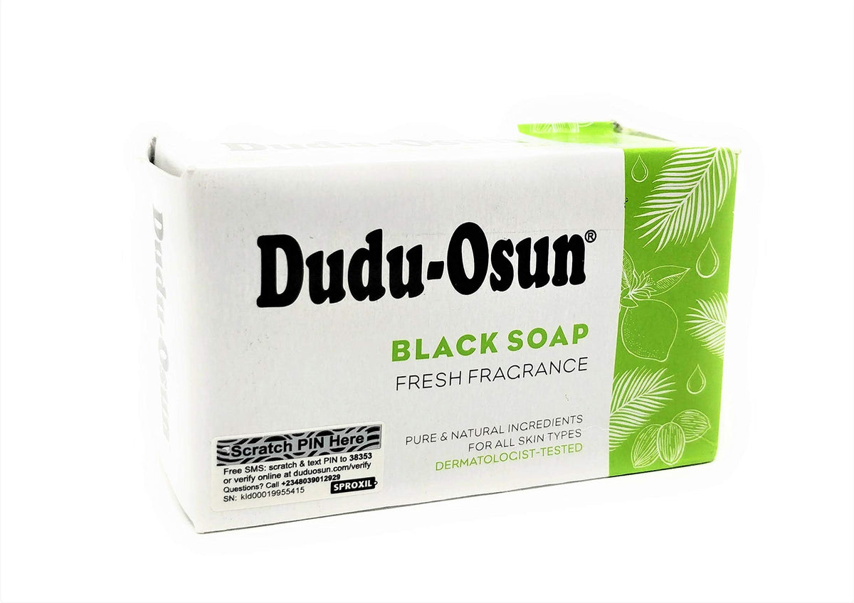 Dudu-Osun bulk box of 24 bars stacked for storage and value-conscious purchasing benefit