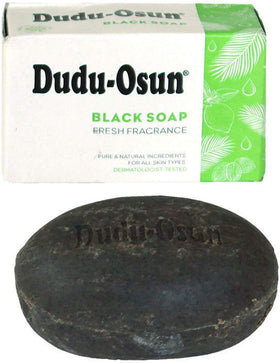 Dudu-Osun single 5.3 oz bar close-up highlighting natural texture and artisanal finish benefit