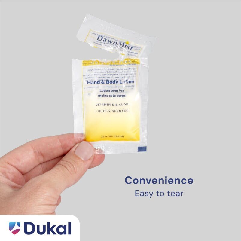 Dukal packet inside travel bag illustrating travel-friendly hygiene benefit