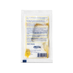 Dukal packet next to credit card showing compact size for easy carry