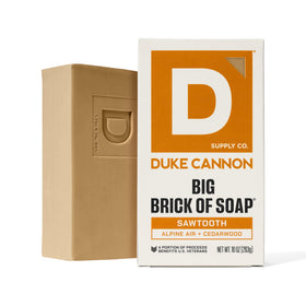 Duke Cannon bar cut for travel demonstrating portability and maintained bar lifespan