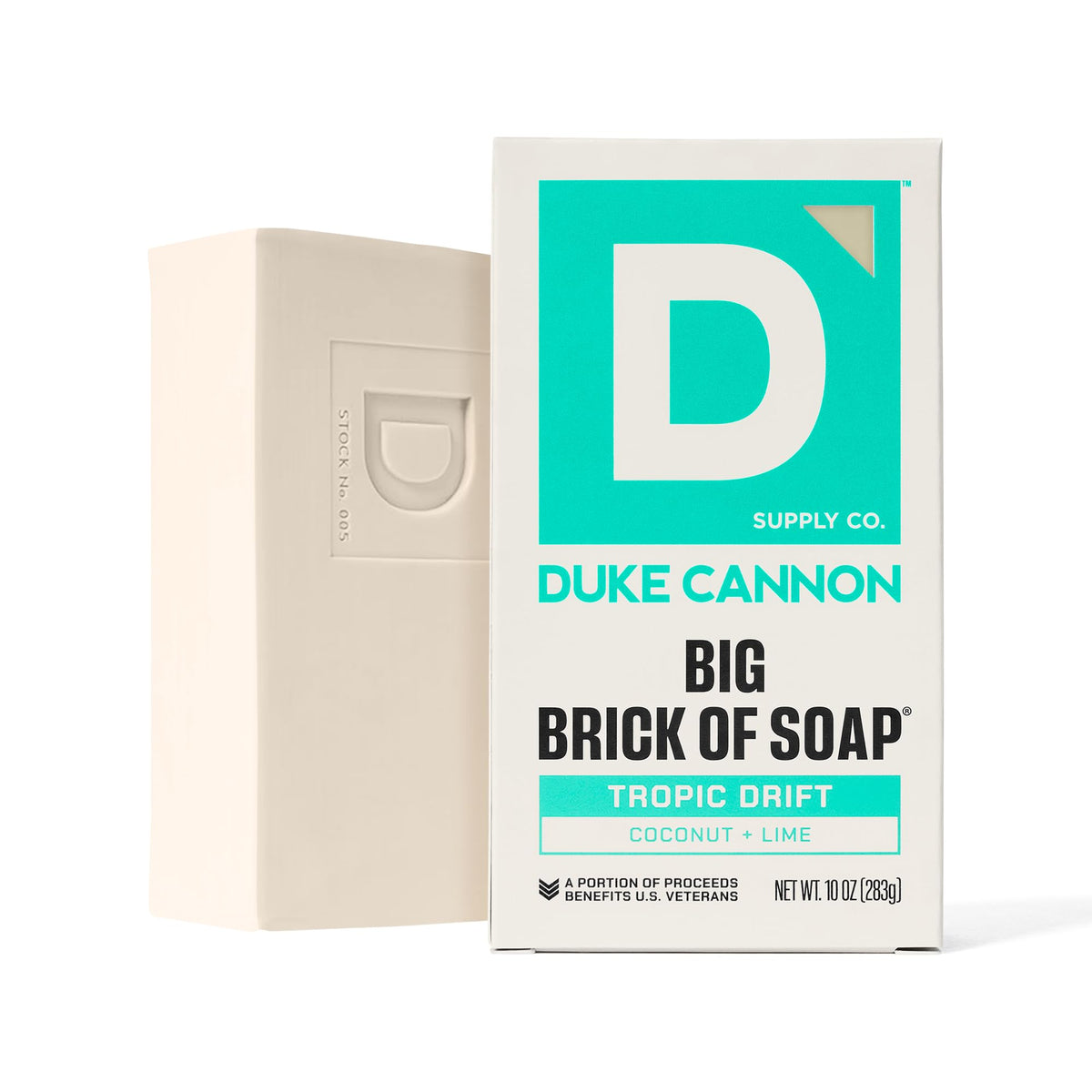 Duke Cannon bars arranged on shower shelf for convenient daily use
