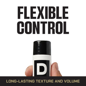 Side-by-side before and after hair volume, Duke Cannon illustrating fuller matte finish