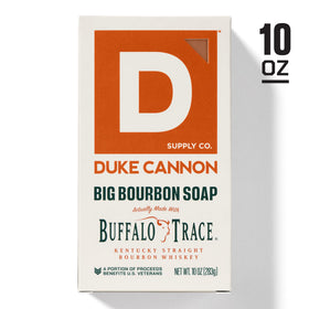 Duke Cannon ingredients label close-up for transparency and ingredient information
