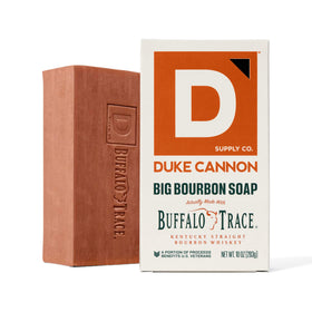Duke Cannon four stacked bars illustrating bulk pack value and readiness