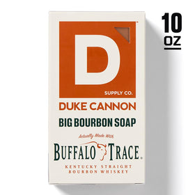 Duke Cannon soap pouch hanging in shower while in use, easy grip and drainage benefit