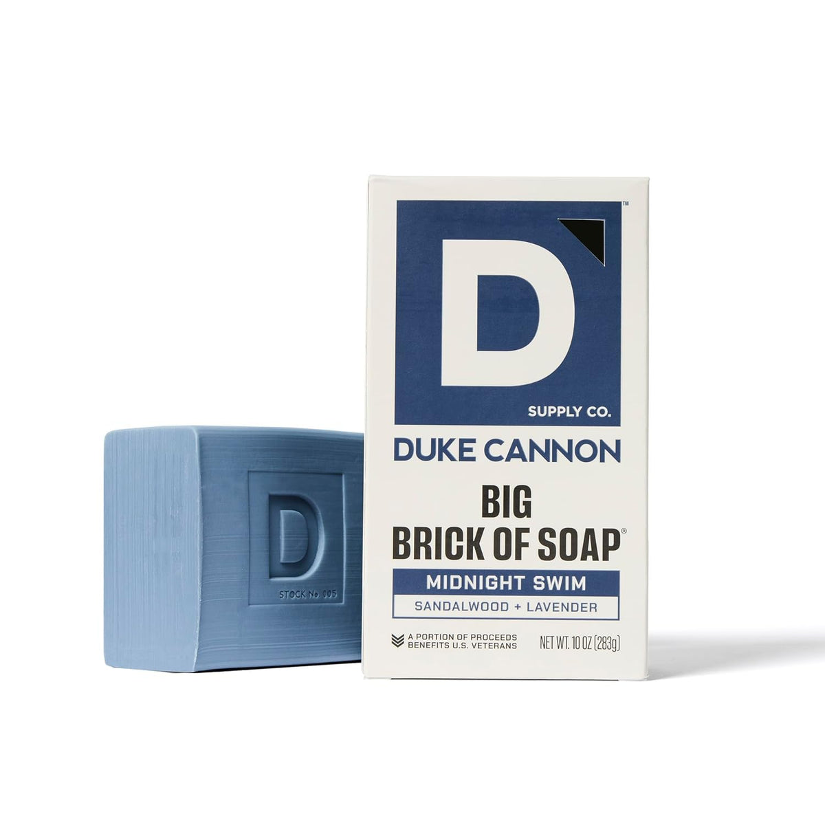 Duke Cannon product label and ingredients plate showing clean formulation transparency