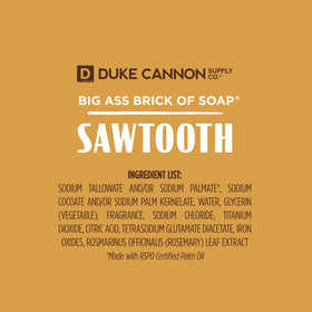 Duke Cannon lather in hand demonstrating rich creamy foam