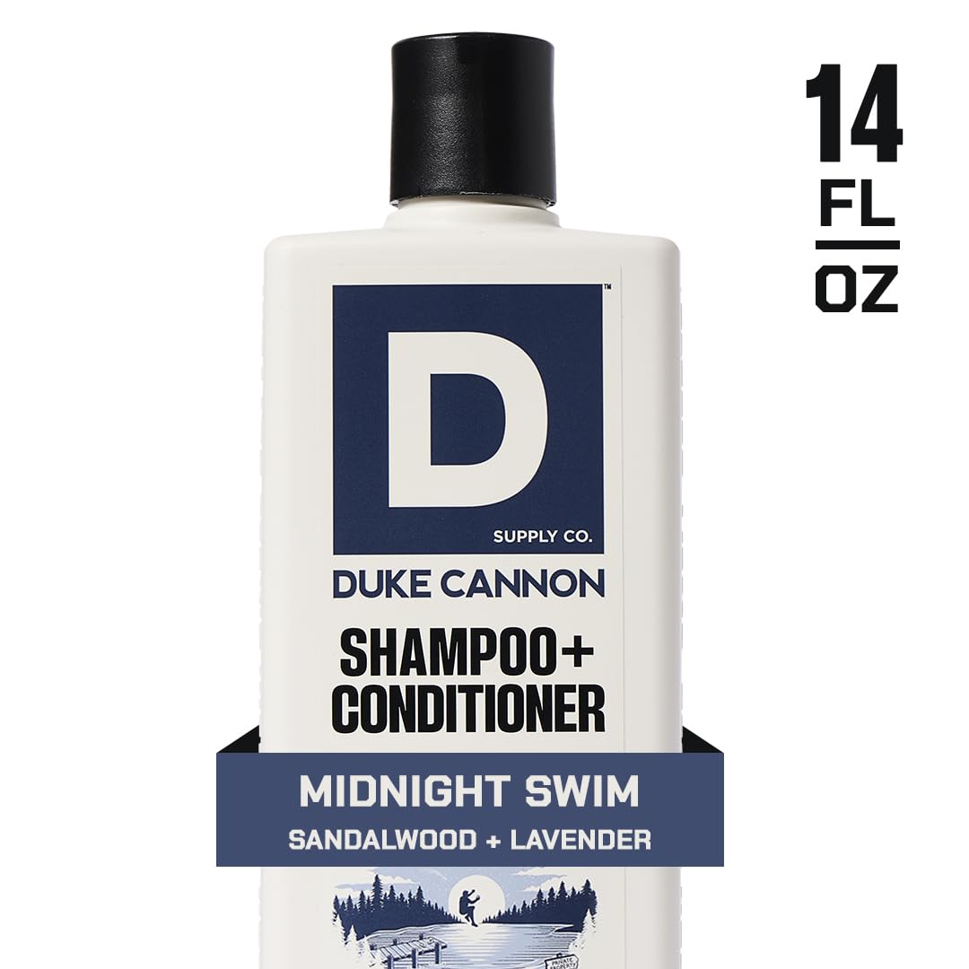 Duke Cannon back label listing ingredients and clean grooming benefits