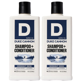 Duke Cannon front label showing product name and masculine scent benefits