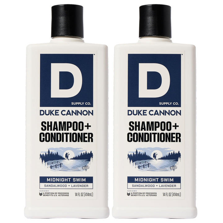 Duke Cannon front label showing product name and masculine scent benefits