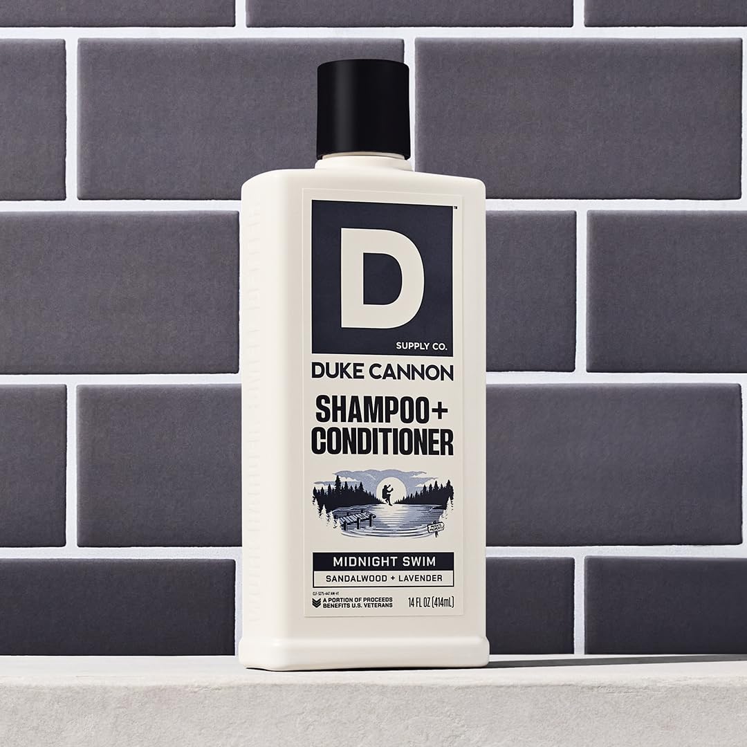 Duke Cannon lather texture close-up showing creamy foam and conditioning benefit