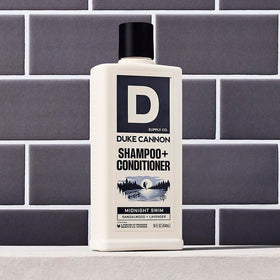 Duke Cannon lather texture close-up showing creamy foam and conditioning benefit