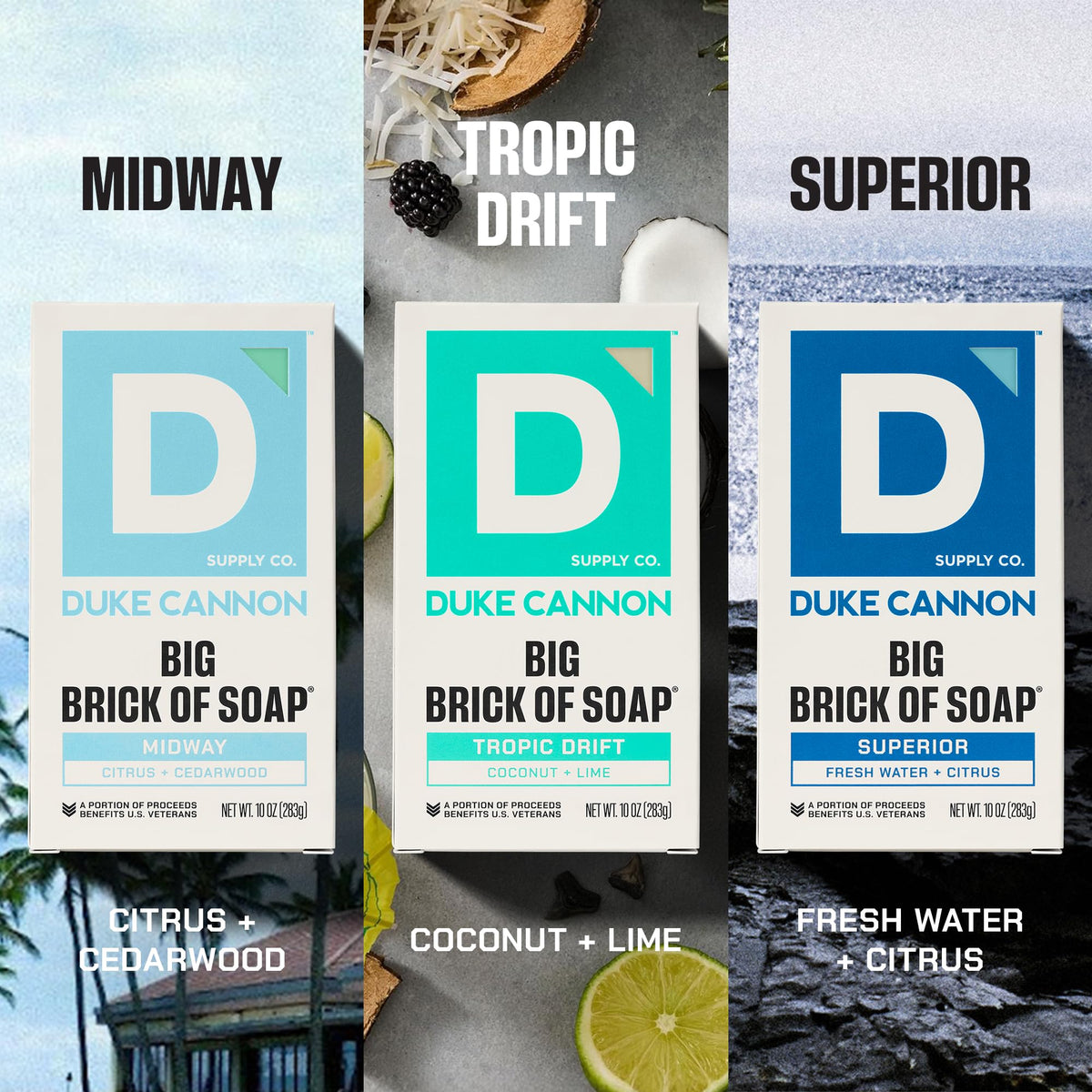 Duke Cannon Midway close-up texture highlighting dense, long-lasting lather